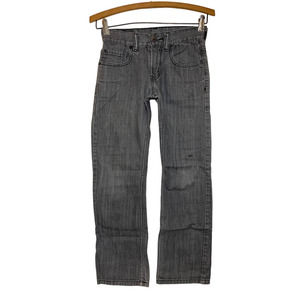 Boys Levis 514 Slim Straight Denim Jeans Gray Size 10 Regular 25X25